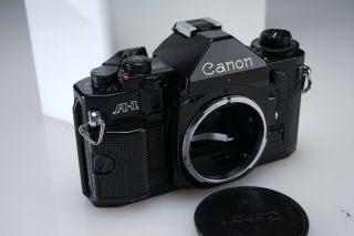 Vintage Canon A - 1 35mm Camera Black Film Camera Body - Very