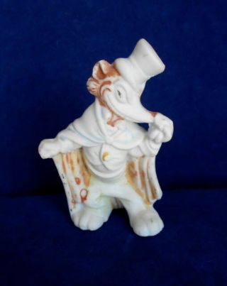 Old Porcelain Pinocchio Disney Movie Honest John Worthington Foulfellow C1949