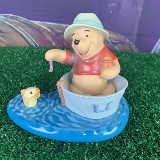 These Are The Best Kind Of Days Winnie The Pooh & Friend Disney Figurine Fishing