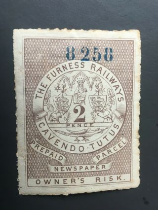 Furness Railway: 2d Large Newspaper Parcel Stamp - Item