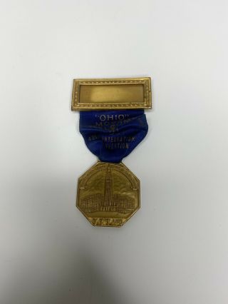 Loyal Order Of The Moose Vintage “43rd Annual Covention” Medal Cleveland Ohio