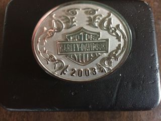 2003 Harley Davidson 100th Anniversary Sterling Silver Pin W/box