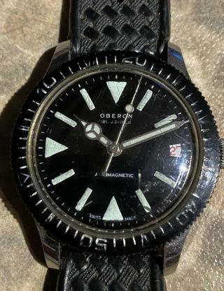 Oberon Diving Watch,  Antimagnetic.  Vintage,  Fine