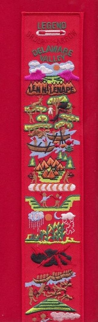 Red Twill Legend Strip For Oa Sash Order Of Arrow Patch Boy Scouts Of America