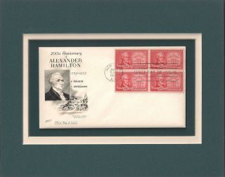 Alexander Hamilton - 200th Anniversary - Frameable Postage Stamp Art - 0573