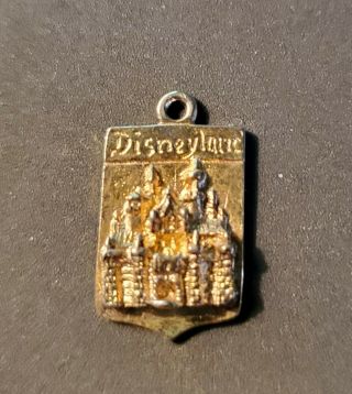 Rare Vintage Disneyland Sterling Silver Pendant / Charm Walt Disney Productions