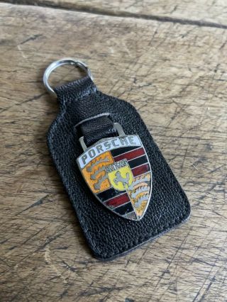Rare Porsche 911 912 Vintage Key Ring Fob Keychain Keyring
