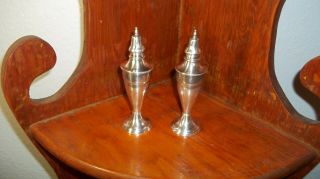 Vintage 1955 Mexican Sterling Silver Salt & Pepper Shakers 4 Ounces - 112 Grams