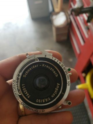 Schneider Kreuznach Angulon 90mm F6.  8 Vintage Lens