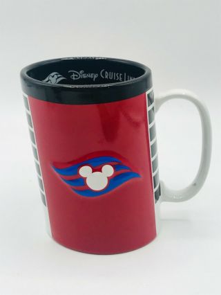 Disney Cruise Ship Line Slanted Smoke Stack 3d Coffee Mug Mickey Wave