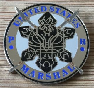 Usms - United States Marshals Service - District Of Puerto Rico Black Lapel Pin