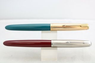 Vintage (c1950) Parker 51 Aerometric Fountain Pens,  2 Designs,  Uk Seller