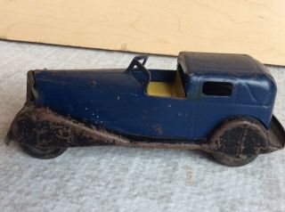 Vintage Girard Marx Wyandotte toy car Pressed steel Limo car Limousine 6” 1930’s 2