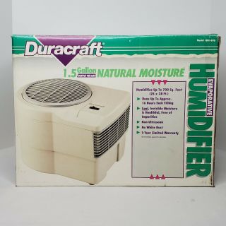 Vintage Duracraft Dh - 806 1.  5 Gallon Natural Moisture Evaporative Humidifier