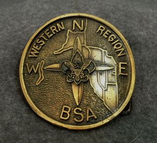 H983 Bsa Oa Scouts - Western Region Belt Buckle