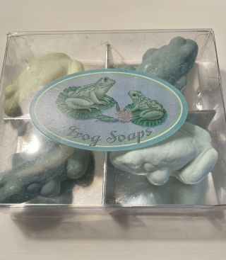 Frog Soaps Package Of 4.  By Springmaid Wamsutta Nwt
