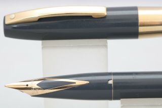 Vintage Sheaffer Triumph No.  550 Grey Cartridge Fine Fountain Pen,  Gt