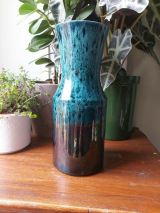 Scarce Vintage 1960s Hornsea Cascade Vase 981 John Clappison Drip Lustre Glaze
