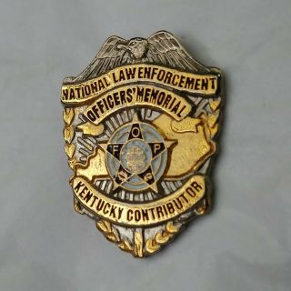 Mini Badge Pin National Law Enforcement Officers 