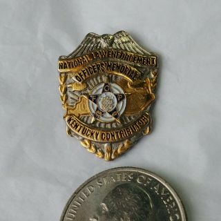 Mini Badge Pin National Law Enforcement Officers ' Memorial Kentucky Contributor 3