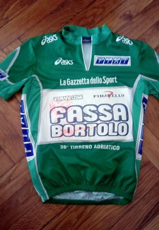 Race - Worn Tirreno - Adriatico Vintage Cycling Jersey Maglia Ciclismo Basso Merckx
