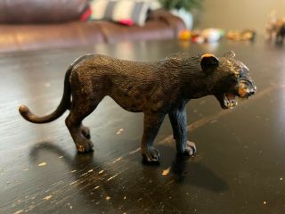 Schleich Adult Black Panther Animal Figure 2012 Retired 14688