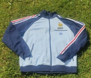 Vintage France Football Top Adidas 1982 World Cup.  Vintage Rare Adidas Originals