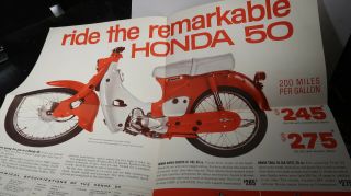1963 Honda 50 Motorcycle Sales Brochure
