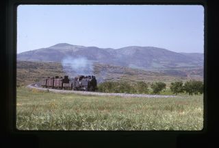 Steam Railway Slide - Greece - Metre Volos Area - 1974