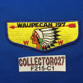 Boy Scout Oa Waupecan Lodge 197 S1 Ff First Flap Order Of The Arrow Patch