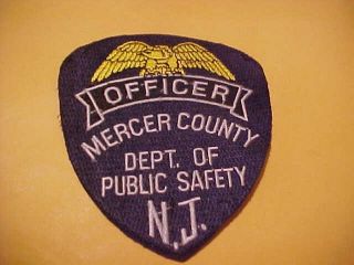 Mercer County Jersey Police Patch Shoulder Size No Edge