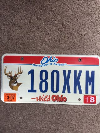 Ohio “wild Ohio” License Plate -