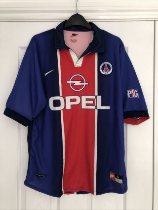 Vintage Psg Paris Saint Germain Home Football Shirt 1998/99 Adults Large Nike