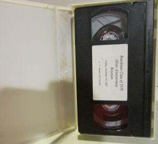 Ohio Boardman High School Class of 1970 Silver Anniversary Reunion 1995 VHS tape 2