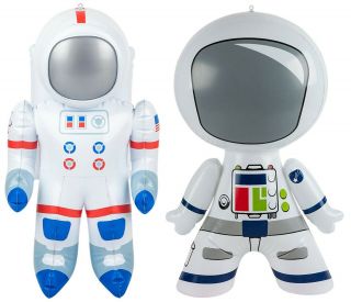 (set Of 2) 24 " Astronauts Inflatable - Moon Station Blow Up Toy Party Decoration