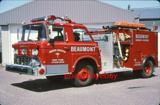 Fire Apparatus Slide,  Attack,  Beaumont / Qc,  1963 Thibault / 1989 Rehab