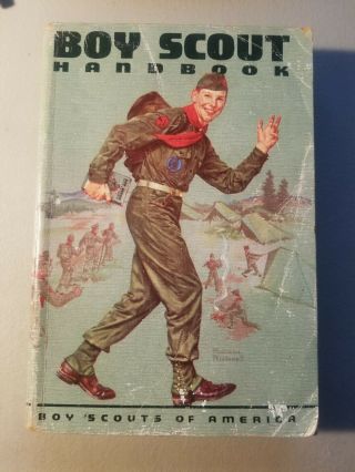 1959 6th Edition Boy Scout Handbook Norman Rockwell Cover