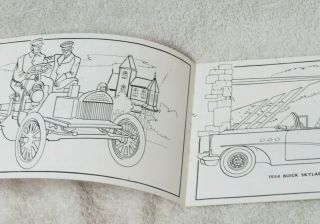 SCARCE Vintage 1954 Buick Coloring Book for Kids - Bloomer,  WI - FUN (B) 3