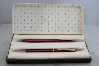 Vintage (c1964) Parer 17 Lady Duofold Fountain Pen & Pencil,  Cased