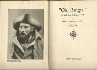 Vintage Book About The National Parks : OH RANGER 1929 It ' s A TREASURE 3