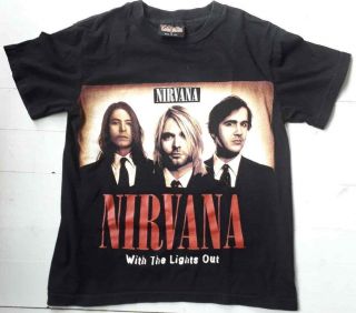 Nirvana Kurt Cobain Vintage 90s T Shirt Sz S Pearl Jam Heart Shaped Box Lp 00s
