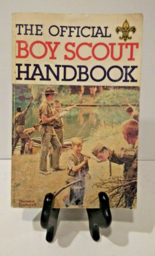 Vintage 1982 Bsa The Official Boy Scout Handbook,  Norman Rockwell Cover