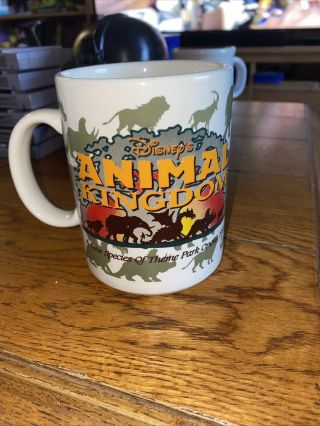 Vintage Disney Animal Kingdom Pre Grand Opening 1998 Mug