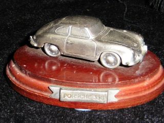Miniature Silver Plate Porsche 356 By Mark Models Ltd