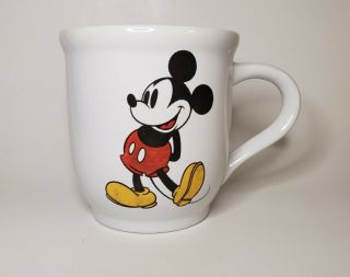 Mickey Mouse Disney World Exclusive Coffee Mug Mickeys White Cup Print