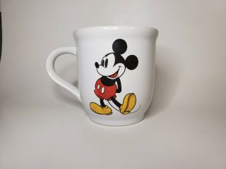 Mickey Mouse Disney World Exclusive Coffee Mug Mickeys White Cup Print 2