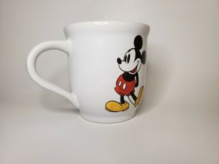 Mickey Mouse Disney World Exclusive Coffee Mug Mickeys White Cup Print 3