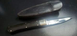 Lee Bench Made Boot Knife Dagger Vintage With Sheath