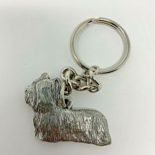 Skye Terrier Pewter Dog 3d Keychain Key Chain Ring Fob Gg Harris