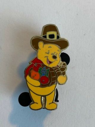Jds Winnie The Pooh Pooh Through The Holidays Thanksgiving Disney Pin Le (b7)
